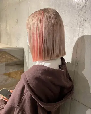 ショート カラー ヘアアレンジ mina 🐈‍⬛ ラフな似合わせヘアのヘアスタイル