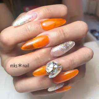 ネイル mks＊nail //  枚方長尾のネイルデザイン