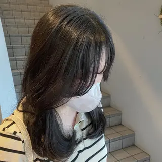 セミロング カラー 和歌山韓国ヘア🌙 MOEのヘアスタイル