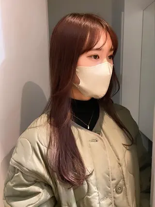 セミロング カラー ショート/ウルフ ハイトーン/カイセイのヘアスタイル