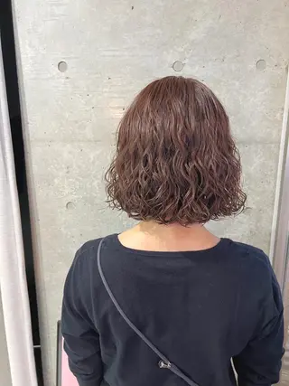 ショート パーマ ボブパーマコテ巻き風 パーマNo1深江秀平のヘアスタイル