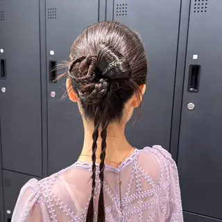 ヘアアレンジ 透明感カラー🫧 ✴︎meiのヘアスタイル