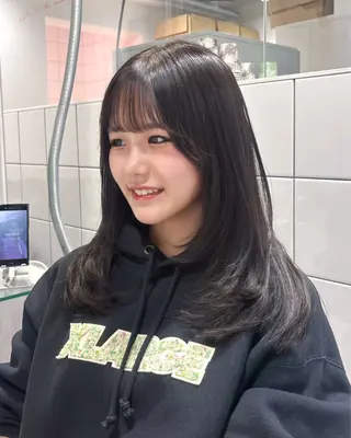 ロング カラー 表参道♡暗髪♡ 艶カラー♡アユミのヘアスタイル