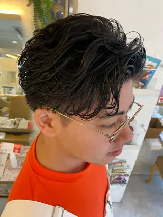 ショート パーマ メンズ 似合わせパーマ 渡辺尚暉のヘアスタイル