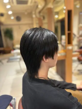 ショート レイヤー/切りっぱな しボブ✨️みずか💜のヘアスタイル