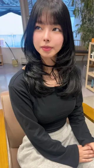 ロング ayu omochaのヘアスタイル