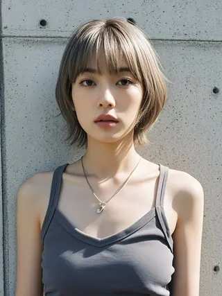 ショート ウルフカット 811 大阪梅田 ウルフのヘアスタイル