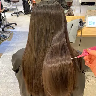 ロング 💘韓国レイヤー上 品カラーruru💘のヘアスタイル