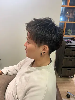 ショート パーマ メンズ miku 三ノ輪のヘアスタイル