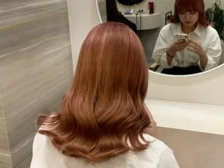 ミディアム カラー パーマ ヘアアレンジ メンズ キッズ 🤍韓国風レイヤー/ 艶髪🤍鳥越美羽のヘアスタイル