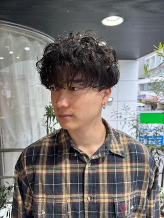 ショート パーマ メンズ designcolo r/似合わせNOKAのヘアスタイル
