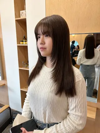 ロング カラー 西山 紗耶香🪽 透明感カラー/ボブのヘアスタイル