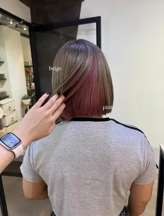 ミディアム カラー いぶ /札幌美容師のヘアスタイル