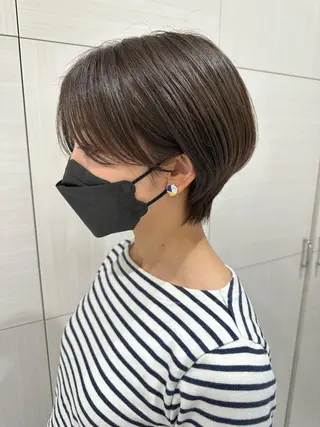 ショート カラー 髪質改善縮毛矯正✨ ナリタユウヤのヘアスタイル