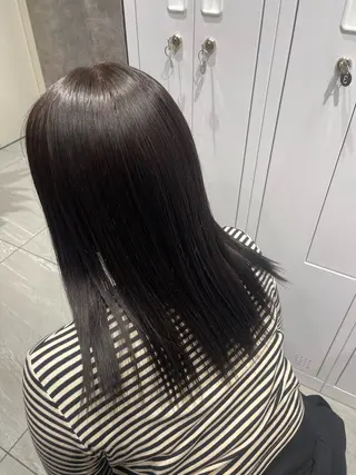 ミディアム カラー 広島:ミルキーカラー tsumaのヘアスタイル
