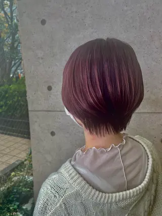 ショート カラー ブリーチ／ヘアセット 🪞🌙minamiのヘアスタイル