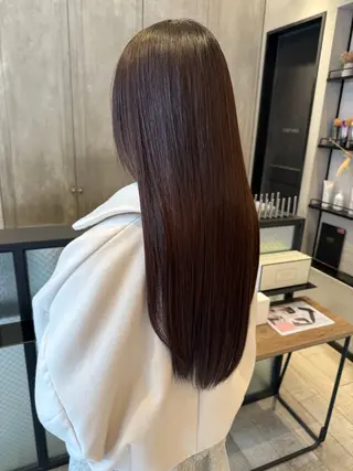 ロング カラー 渡邊 桃香のヘアスタイル