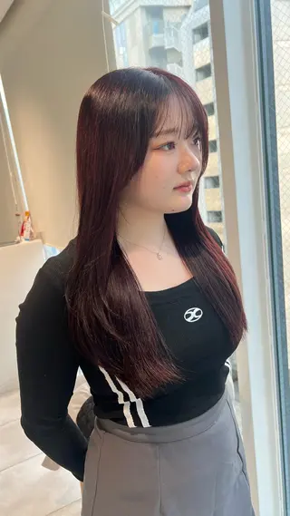 ロング カラー 赤みゼロ/透明感 カラー🌿KANTAのヘアスタイル