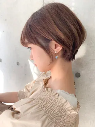 ショート 💕コテ巻き風パーマ 💕KEIYA 💕のヘアスタイル