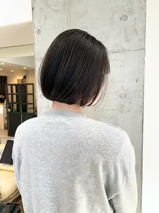ショート ✨透明感カラー/縮毛 恵比寿HAYATO✨のヘアスタイル