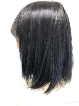 ミディアム 福元 保雄のヘアスタイル