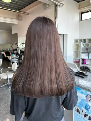 ロング 大森 有紗のヘアスタイル