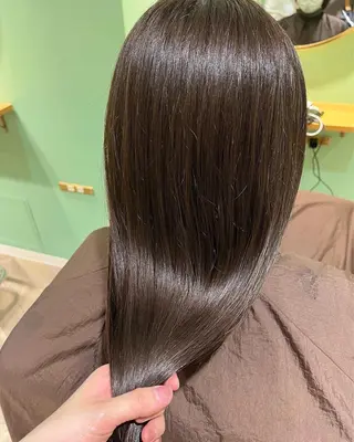 セミロング カラー 髪質改善☆ 縮毛矯正miyuのヘアスタイル