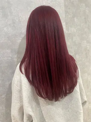 ロング レイヤー ハイトーン/YUTOのヘアスタイル
