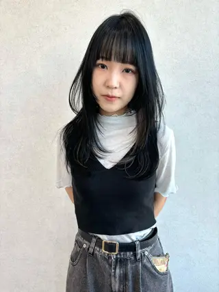 ロング カラー レイヤー/透明感 カラー💘akariのヘアスタイル