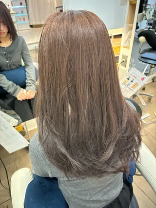 カラー サカウエ 透明感カラー🫧のヘアスタイル