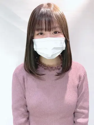 ミディアム カラー ヘアアレンジ 柔らか垢抜けｶﾗｰと ｶｯﾄ🫧ASUKAのヘアスタイル
