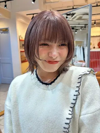 カラー ブリーチなしカラー/ パーマ/おとは🦖♡のヘアスタイル