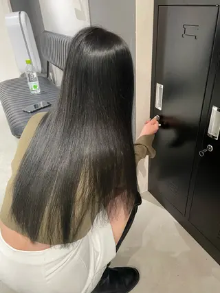 ロング カラー バレイヤージュモデル 募集👒ヨンスクのヘアスタイル