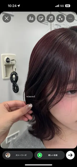 カラー noa🎀美髪縮毛/ 透明感カラーのヘアスタイル