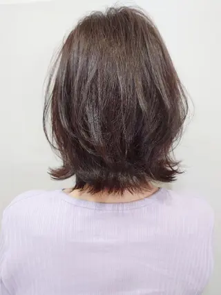 ミディアム 艶髪/透け感カラー /RYOのヘアスタイル