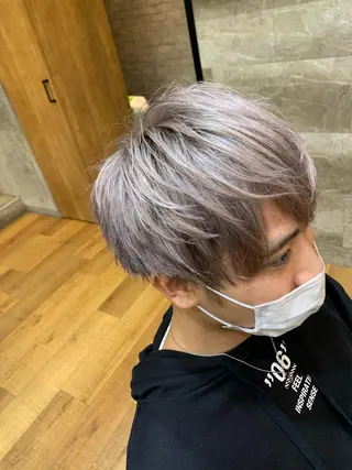 ショート カラー メンズ 天野 開のヘアスタイル