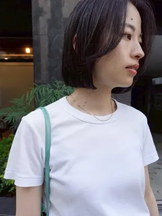 ミディアム カラー パーマ CEINE PATHのヘアスタイル