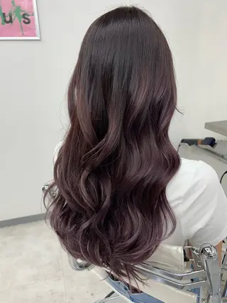 ロング カラー 田口 莉奈のヘアスタイル