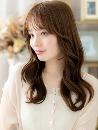 ロング カラー 艶髪カラー🤍ྀི 強矢 美紗希🩷ྀིのヘアスタイル