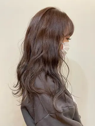 ロング カラー パーマ ヘアアレンジ 大阪/梅田すぐ /パーマ落とし専門店のヘアスタイル