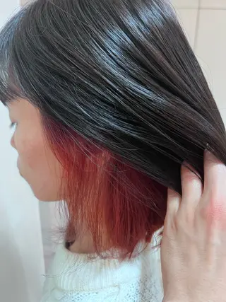 カラー メンズ毛流れ 縮毛特化/土屋丈のヘアスタイル