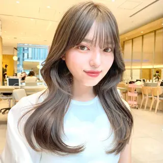 セミロング 韓国くびれレイヤー 🇰🇷はづきのヘアスタイル