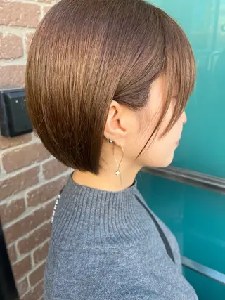 ショート カラー メンズ 久木原 ゆりのヘアスタイル