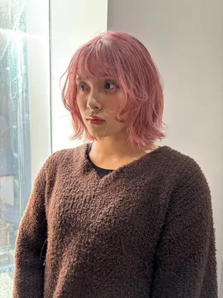 カラー Wカラー/レイヤー /ボブ/otohaのヘアスタイル