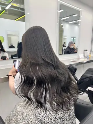 ロング カラー 大人っぽ韓国ヘア 寒色💙yuma💙のヘアスタイル
