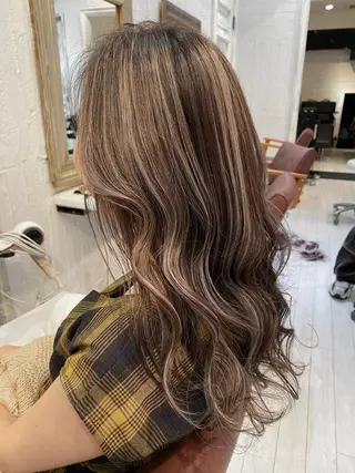 ミディアム カラー ブリーチ koheiのヘアスタイル