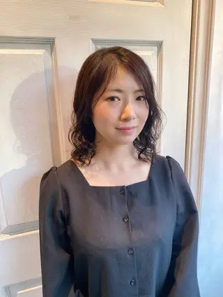 ミディアム パーマ 千 田のヘアスタイル