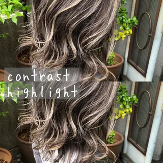 セミロング カラー ヘアアレンジ 橋本 昇平のヘアスタイル