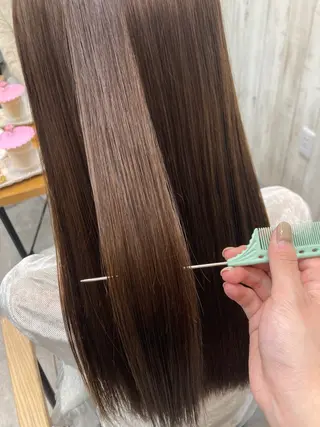 ロング 暖色カラー💞 菊地しおんのヘアスタイル