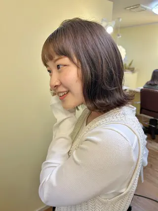 ミディアム カラー MoMO/北三条駅 🌼Yuukaのヘアスタイル